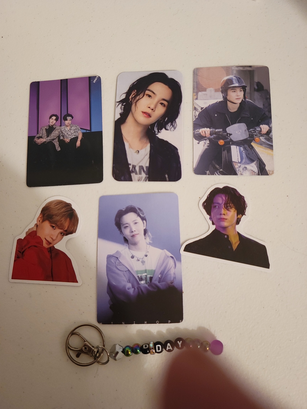 BTS  Photos and Sticker Set - Purple and Black